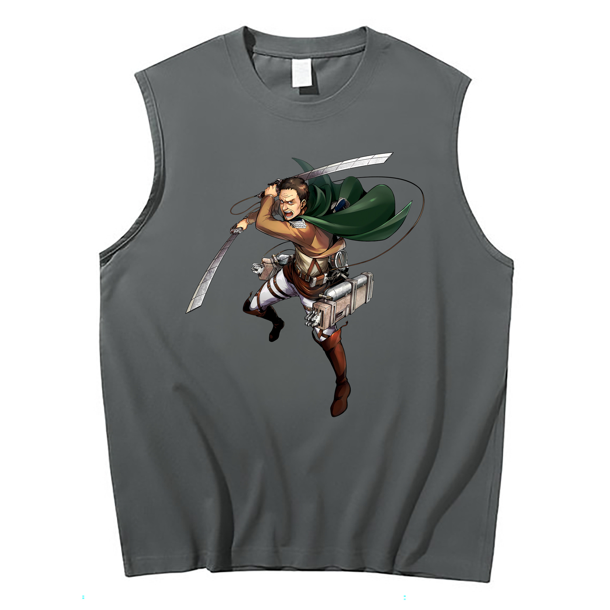 （画像用） 進撃の巨人 Attack on Titan コットン100％タンクトップ（フロントプリント）